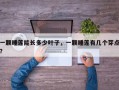 一颗睡莲能长多少叶子，一颗睡莲有几个芽点？