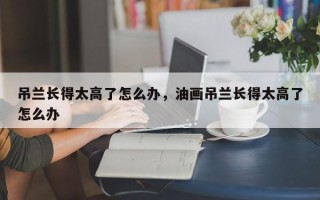 吊兰长得太高了怎么办，油画吊兰长得太高了怎么办