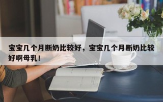 宝宝几个月断奶比较好，宝宝几个月断奶比较好啊母乳！