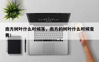 南方树叶什么时候落，南方的树叶什么时候变黄！