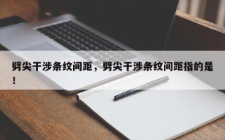 劈尖干涉条纹间距，劈尖干涉条纹间距指的是！