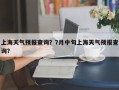 上海天气预报查询？7月中旬上海天气预报查询？