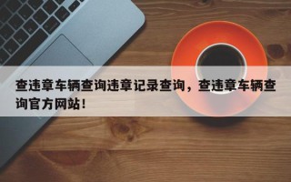 查违章车辆查询违章记录查询，查违章车辆查询官方网站！