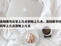 洛阳限号从早上几点到晚上几点，洛阳限号时间早上几点到晚上几点