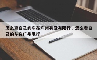 怎么查自己的车在广州有没有限行，怎么看自己的车在广州限行