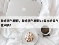 娄底天气预报，娄底天气预报15天当地天气查询表！