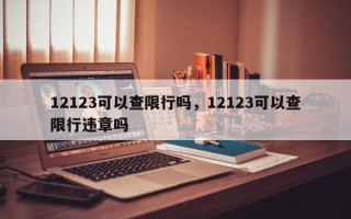 12123可以查限行吗，12123可以查限行违章吗