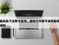 曲阳县今日限号查询，曲阳今天限号通知最新通知